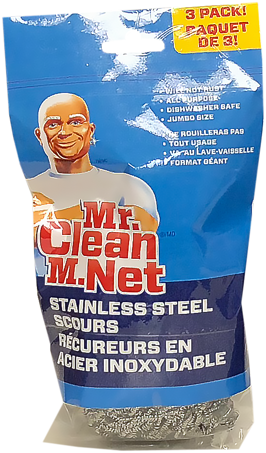 Mr. Clean Stainless Steel Scour 3 Pack (12 Units)