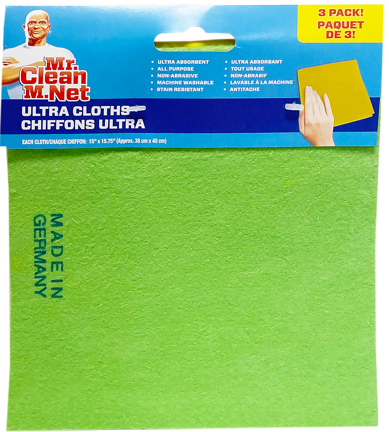 Mr. Clean Ultra Cloth 3 Pack (12 Units)