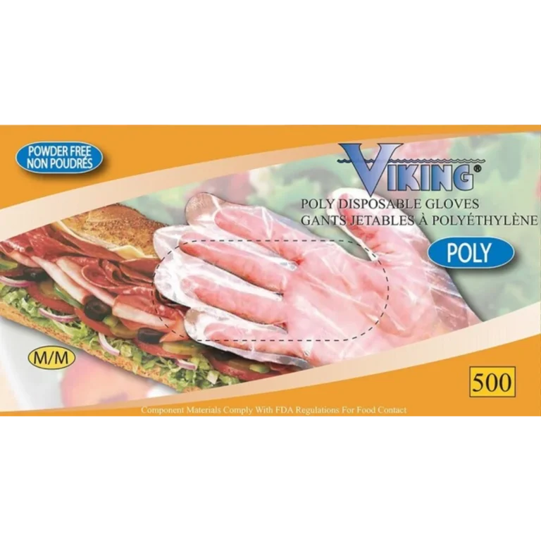 Viking® Poly Disposable Gloves - 500 Pack [20 Boxes]