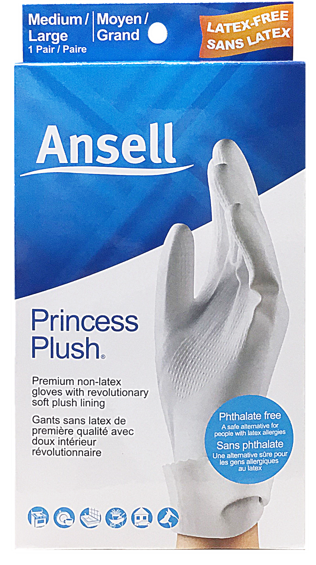 Princess Plus Hypoallergenic Vinyl Gloves (12 Units)