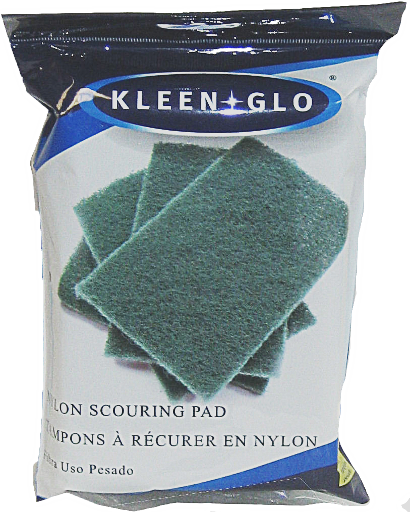 Kleen Glo Nylon Scouring Pads 4 Pack (12 Units)
