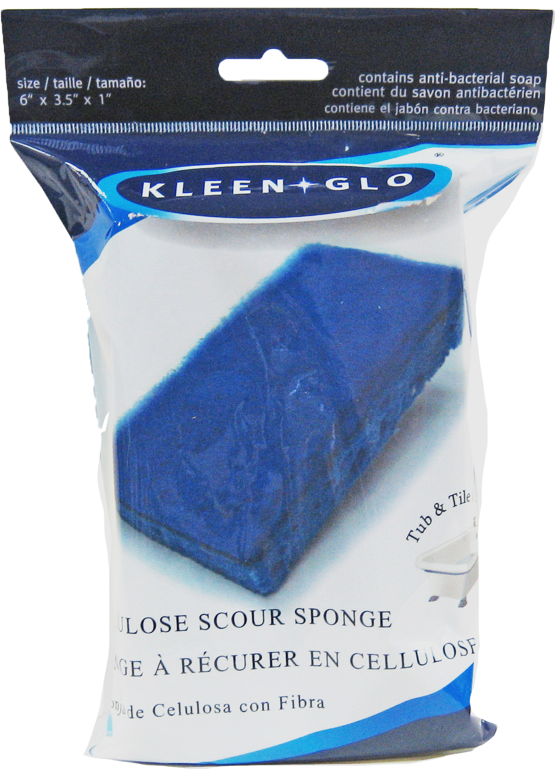 Kleen Glo Tub & Tile Sponge 2 Pack (12 Units)