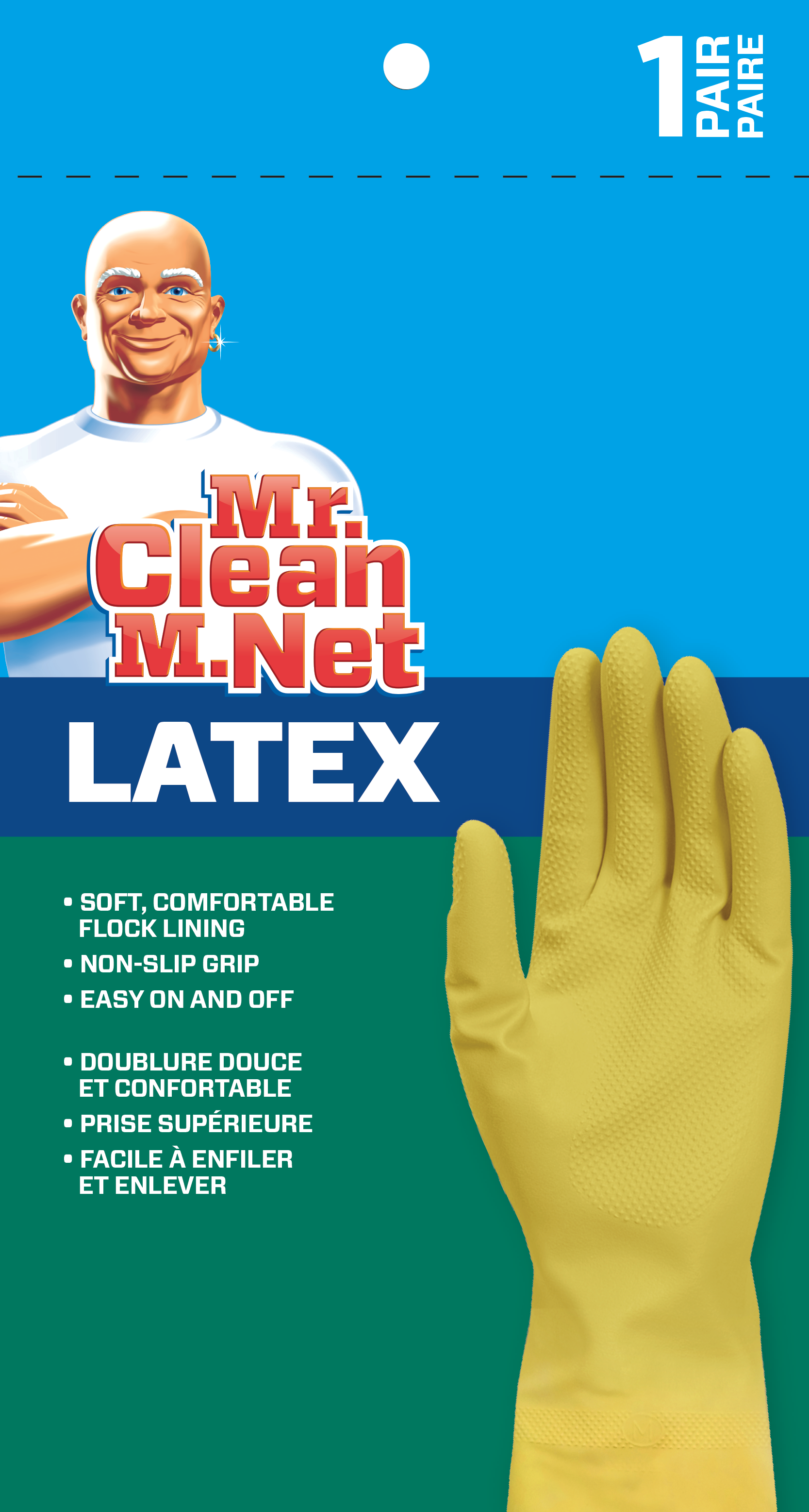 Mr. Clean Rubber Glove (12 Units)