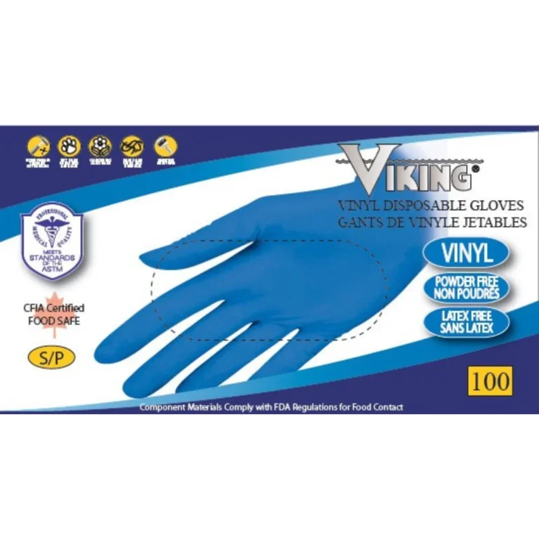 Viking® Vinyl Disposable Gloves - 100 Pack [10 Boxes]