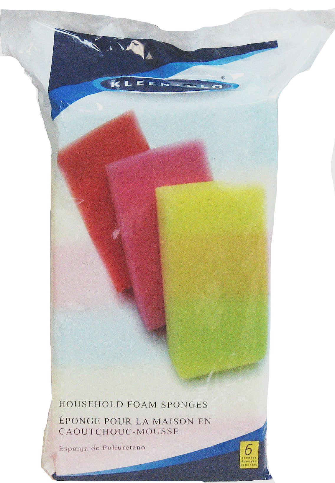 Kleen Glo Foam Sponge 6 Pack (6 Units)