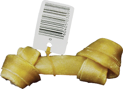 BULK 4.5" Knot Bones With UPC (500 Units)