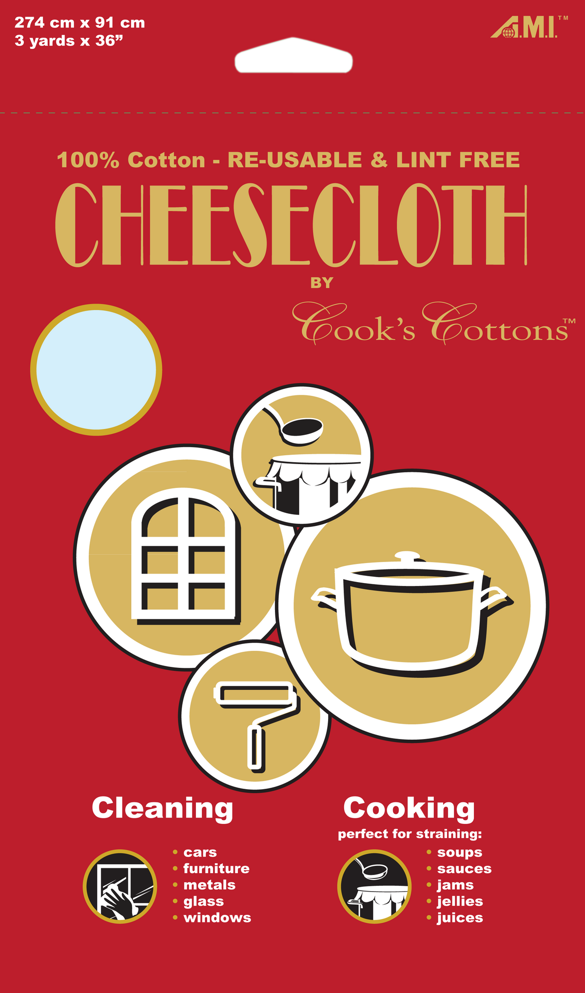 Cook's Cotton Cheese Cloth (12 Units)