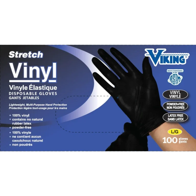 Viking® Phthalate-Free Stretch Vinyl Disposable Gloves - 100 Pack [10 Boxes]