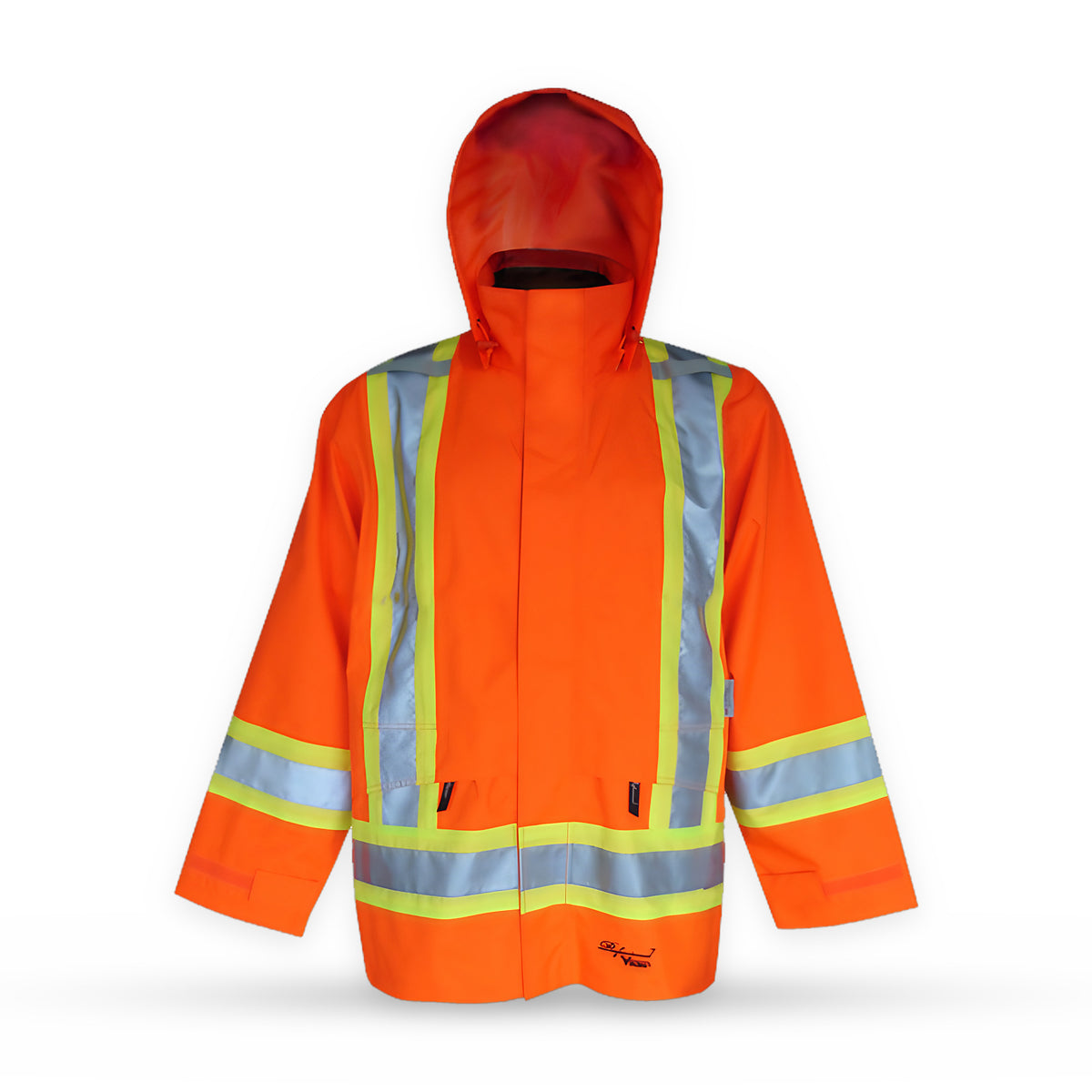 6410 Professional Arctic Tri-Zone jacket fluorescent orange front