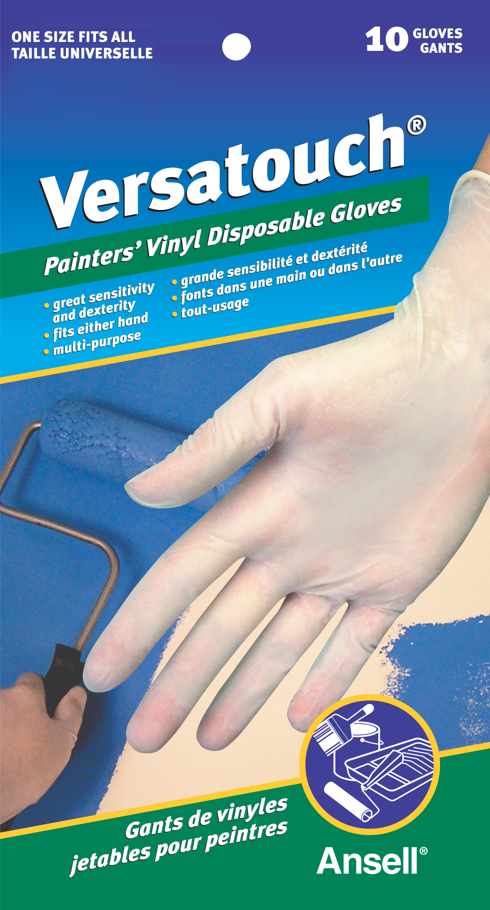 Versatouch Disposable Vinyl Gloves 10 Pack (144 Units)
