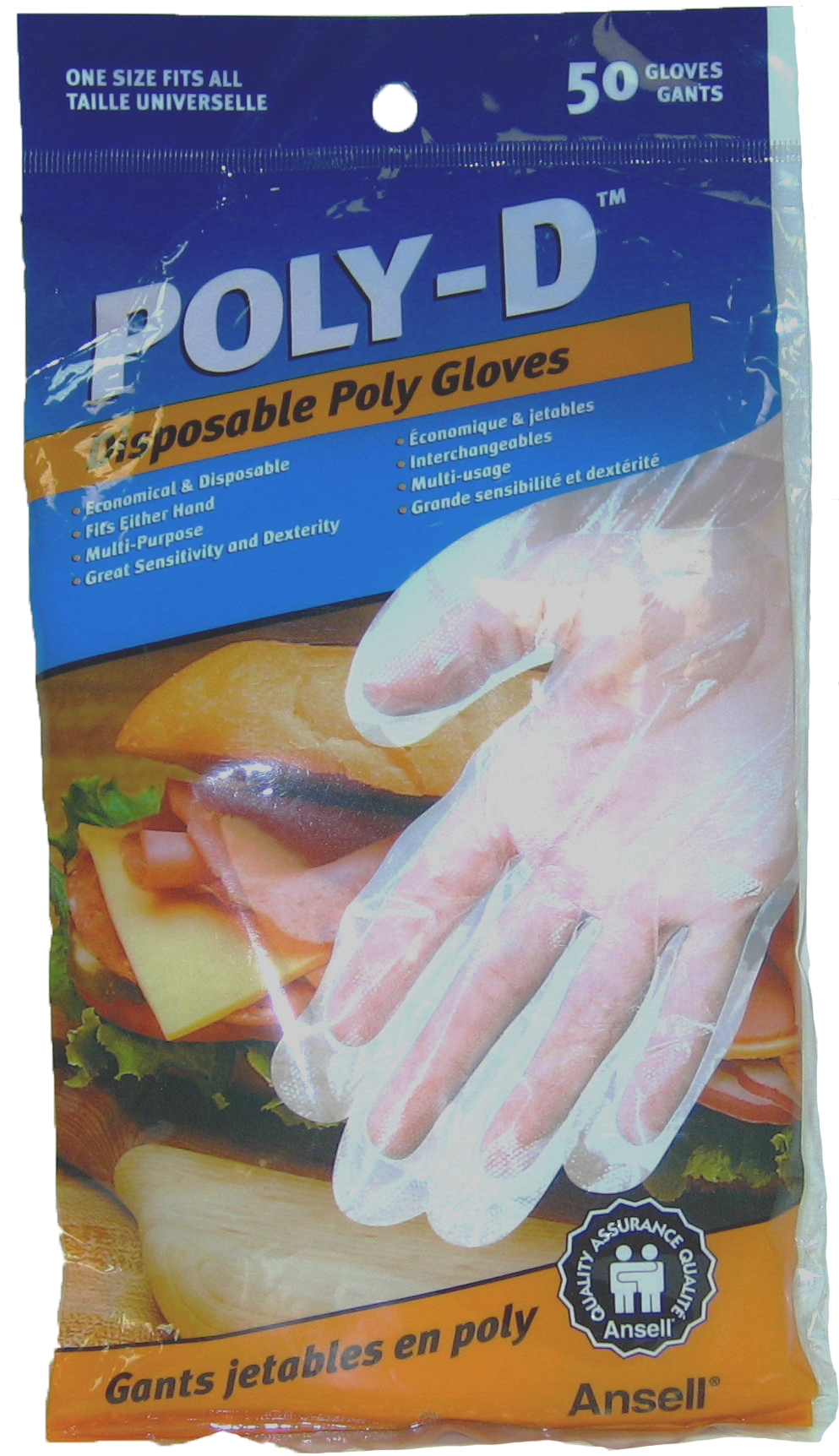Poly-D Disposable Poly Gloves 50 Pack (48 Units)